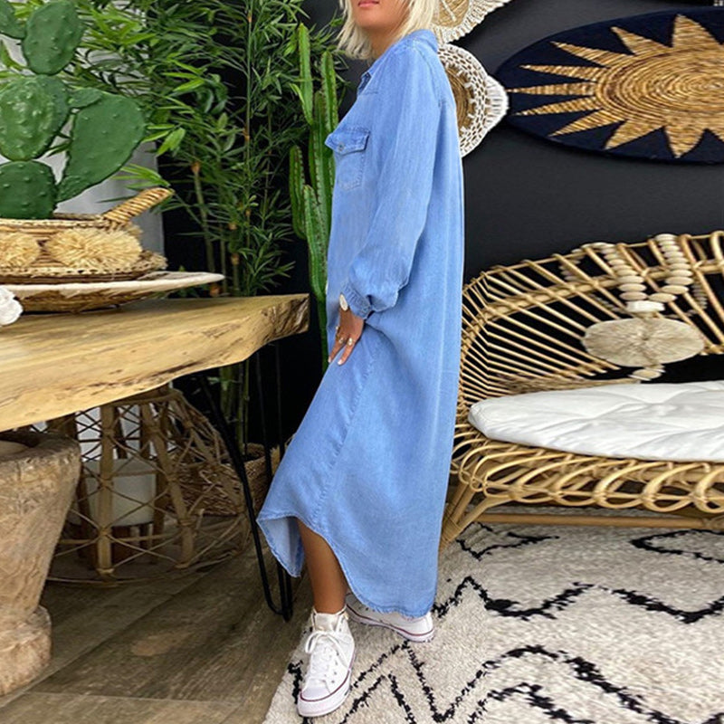 Yara™ - Dlouhá maxikjole z denimu