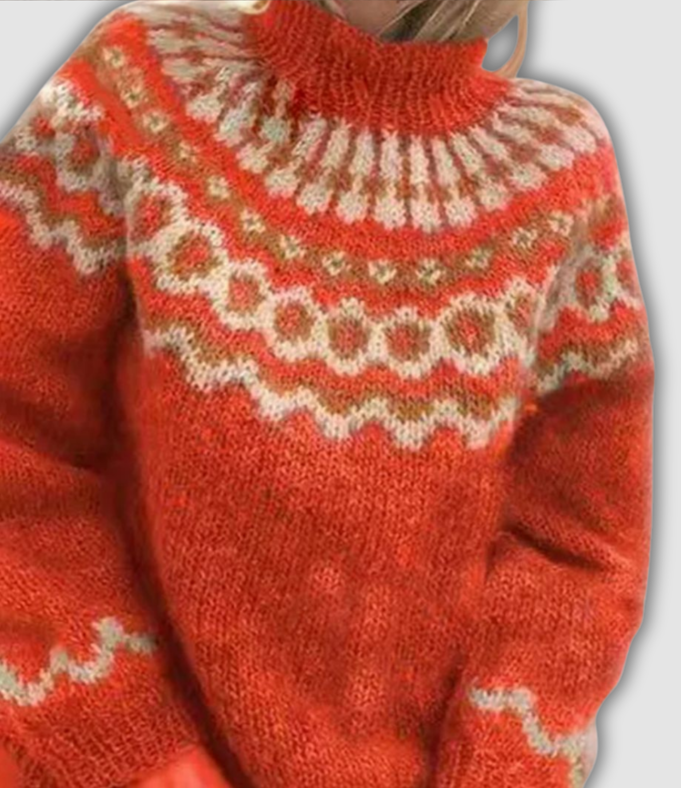 Violetta - Hyggelig svetr s límcem