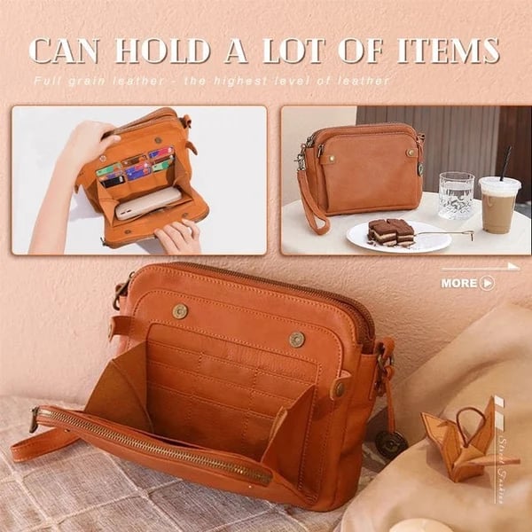 Josefin | Ručně vyráběná taška přes rameno z měkké kůže