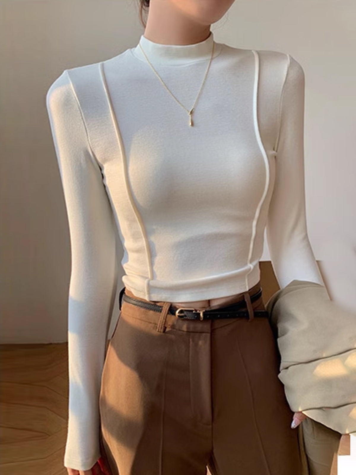 Tričko s lemováním z jednoduchého žerzeje