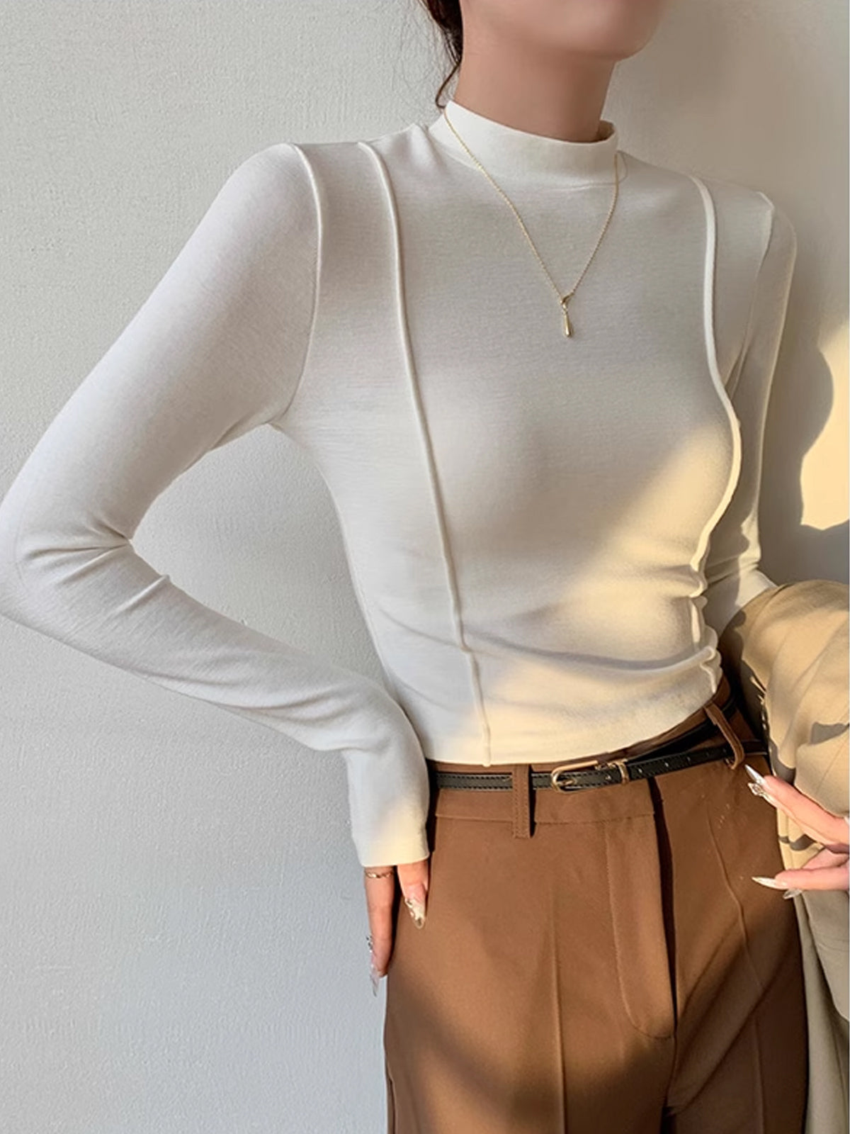 Tričko s lemováním z jednoduchého žerzeje