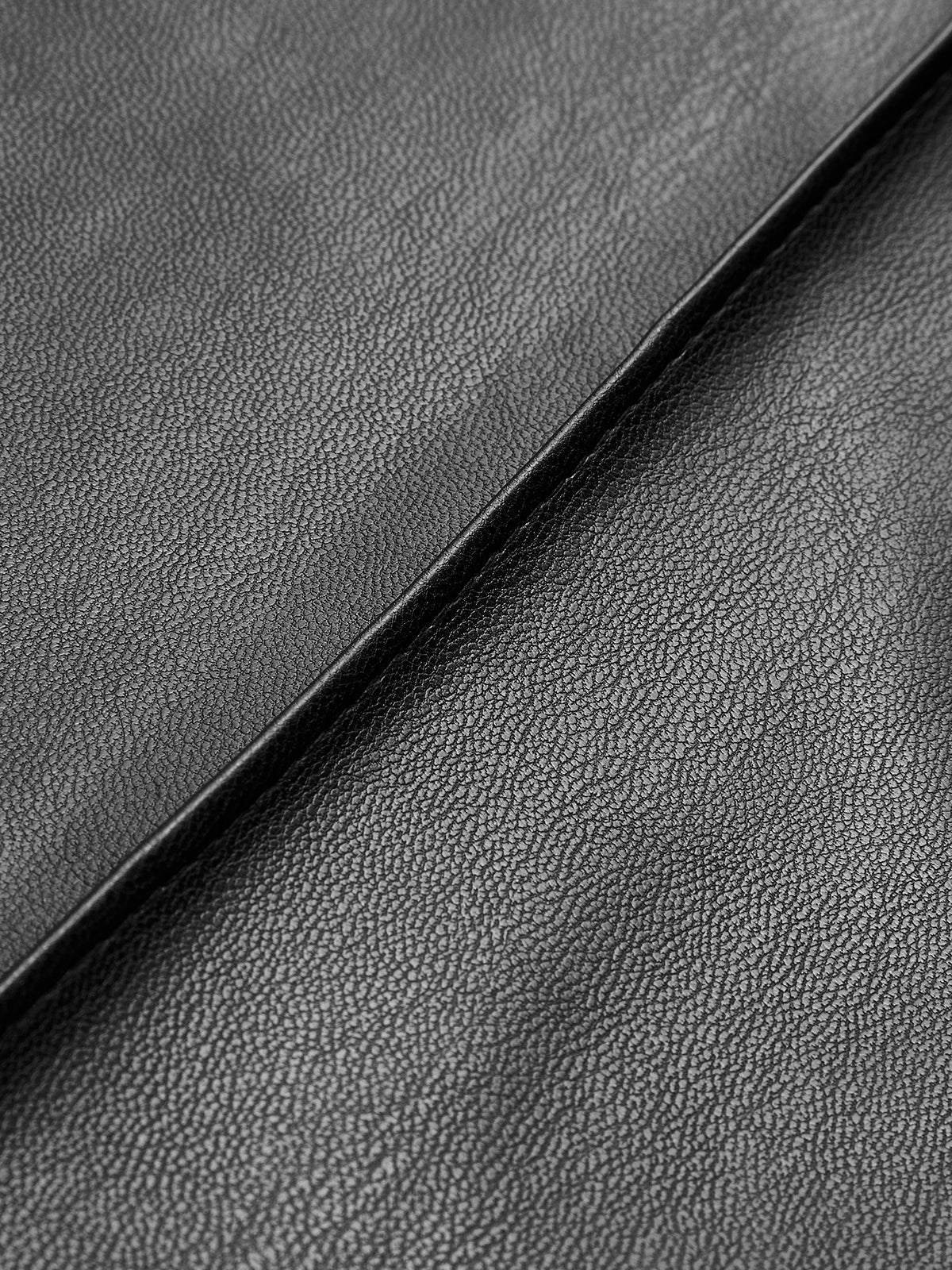 Kalhoty z ekologické kůže s vysokým pasem