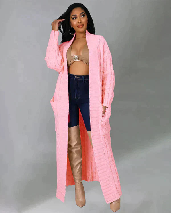 Theodora - Kardigan na každodenní nošení s V-výstřihem