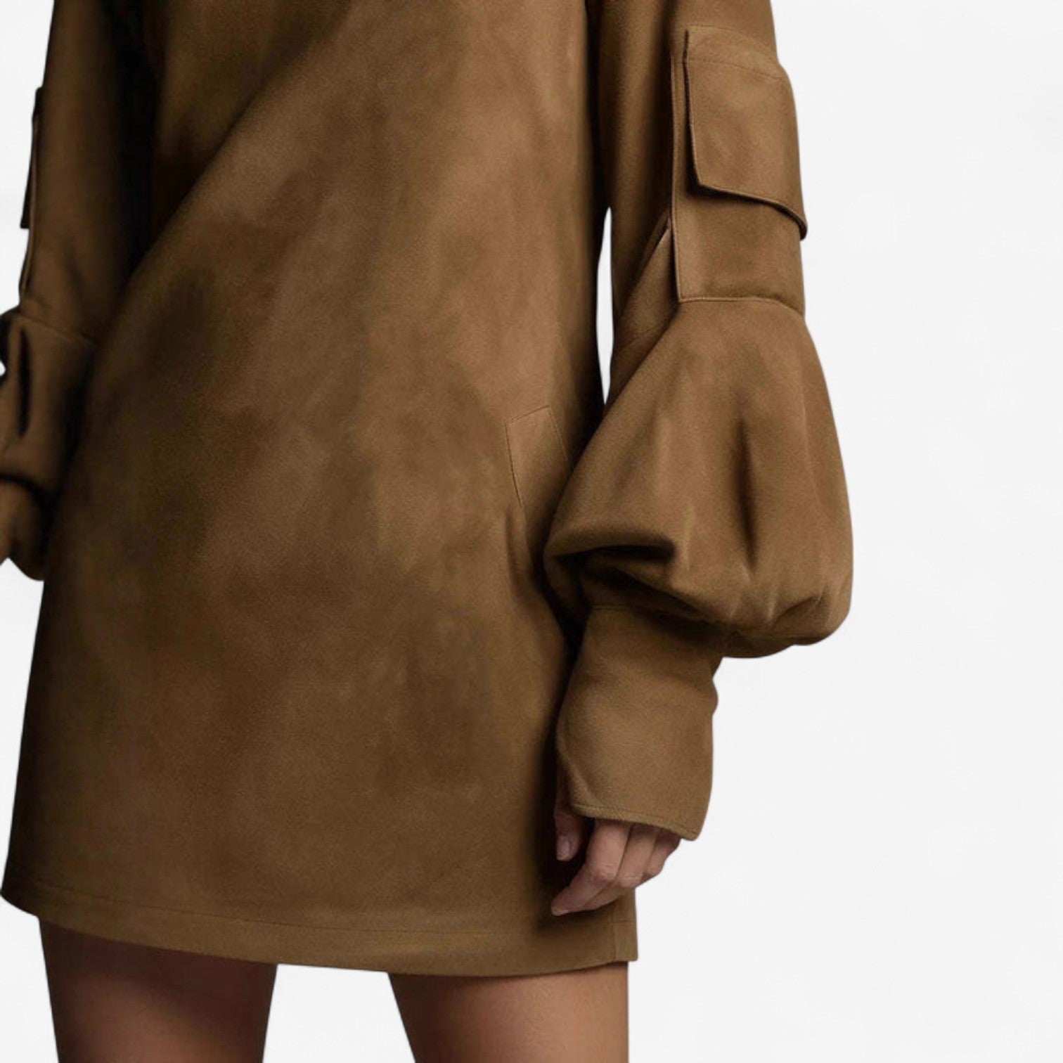 Tania™ Mini Šaty s Vysokým Límcem