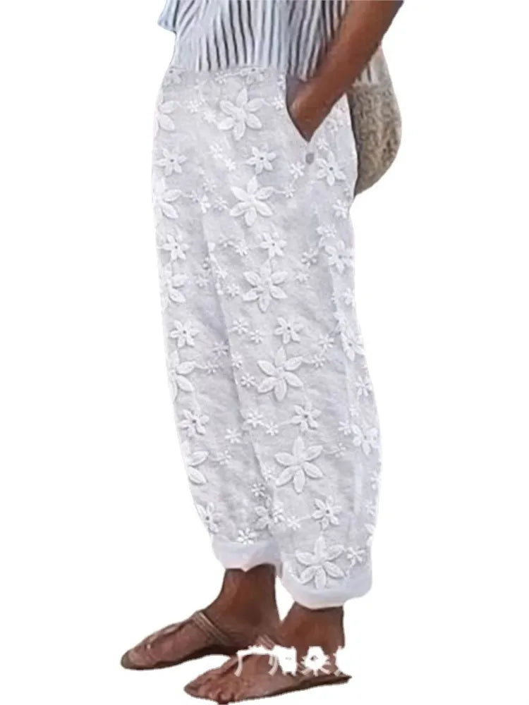 The Noa | Lehká lněná kalhoty bez námahy