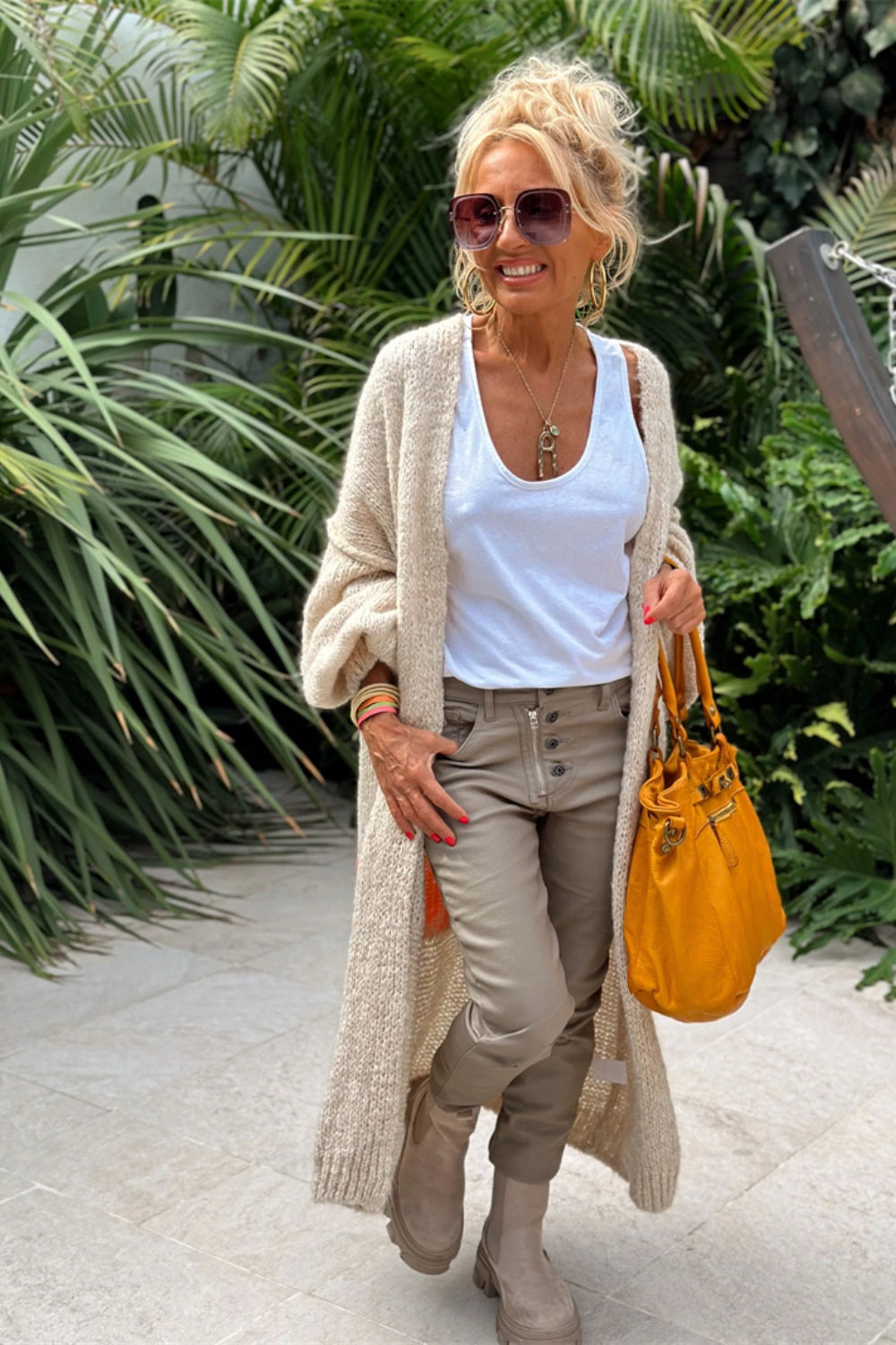 Urokkelig - Přehnaně velký svetr dlouhý cardigan