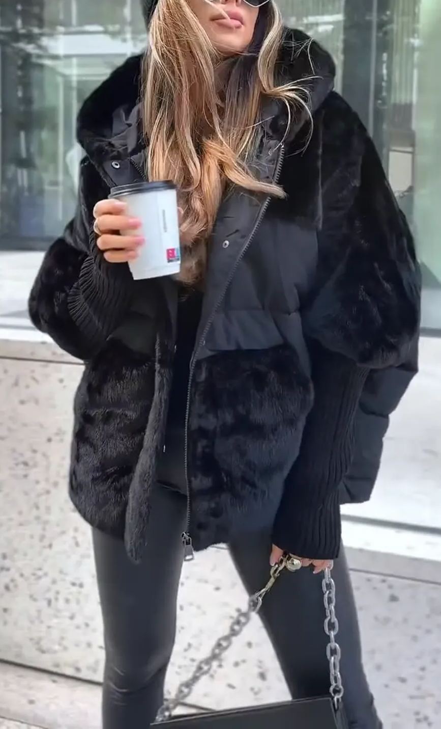 Dagmara™ - Moderní a Luxusní Bomber Jacket s Kapucí