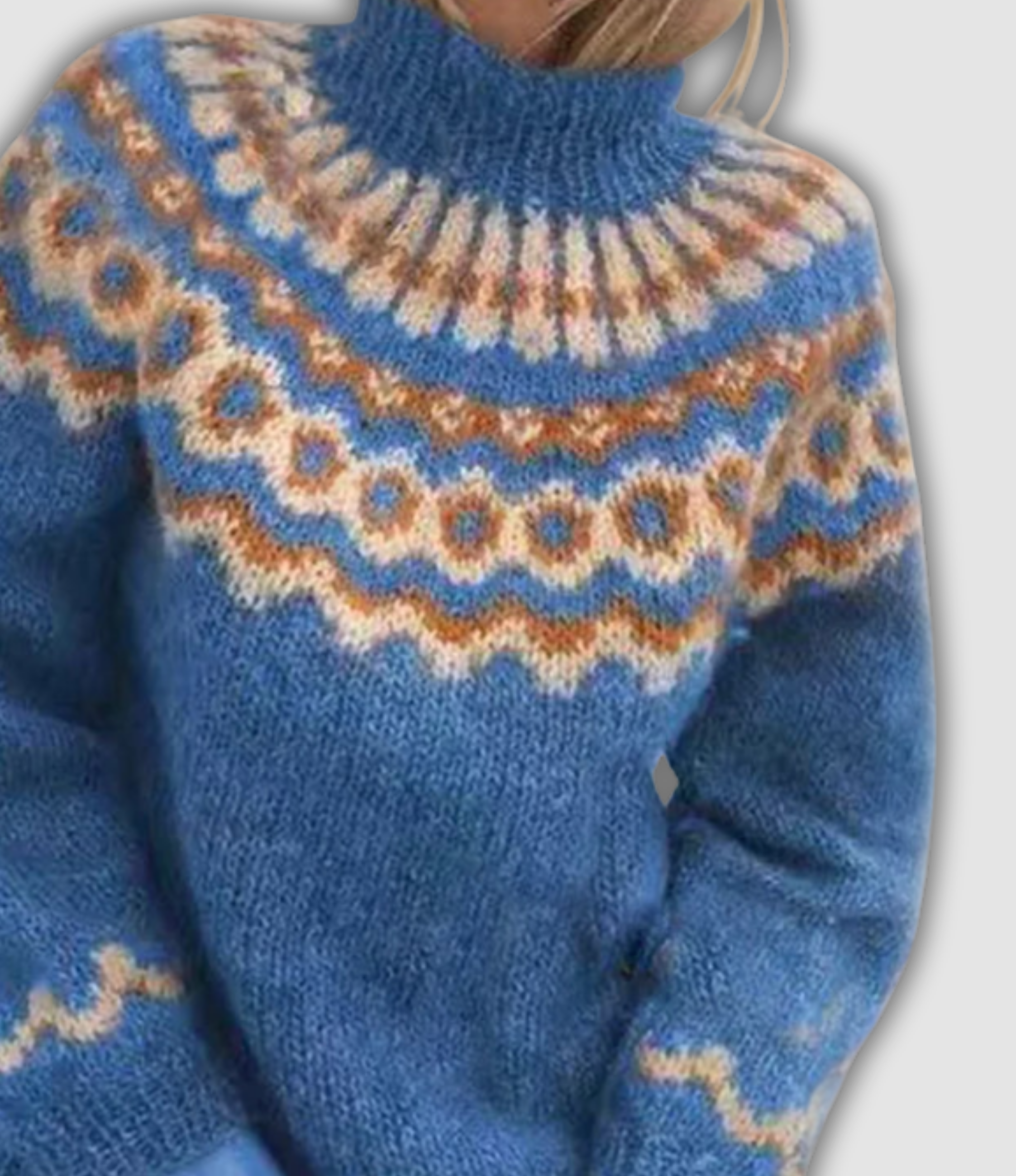 Violetta - Hyggelig svetr s límcem