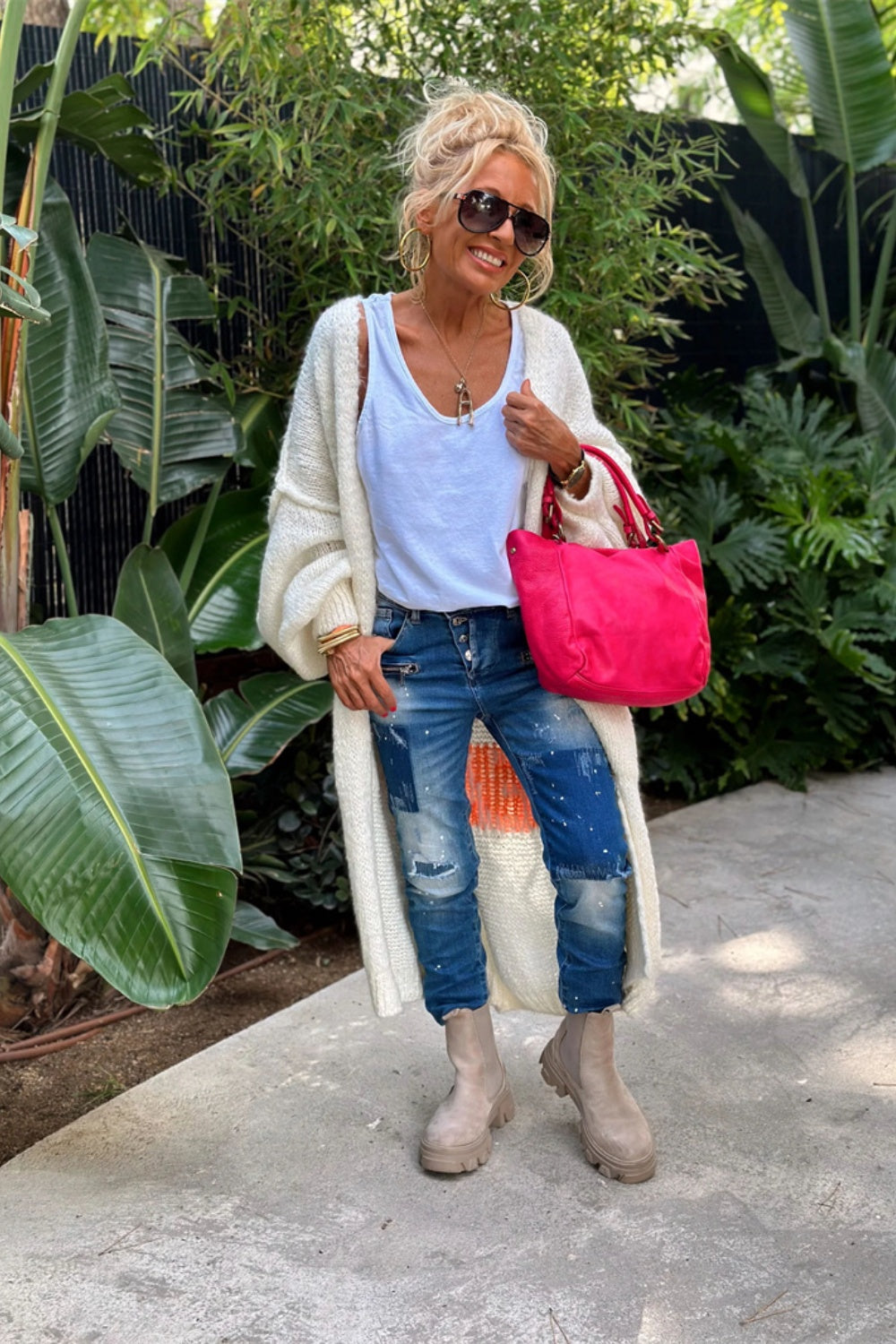 Urokkelig - Přehnaně velký svetr dlouhý cardigan