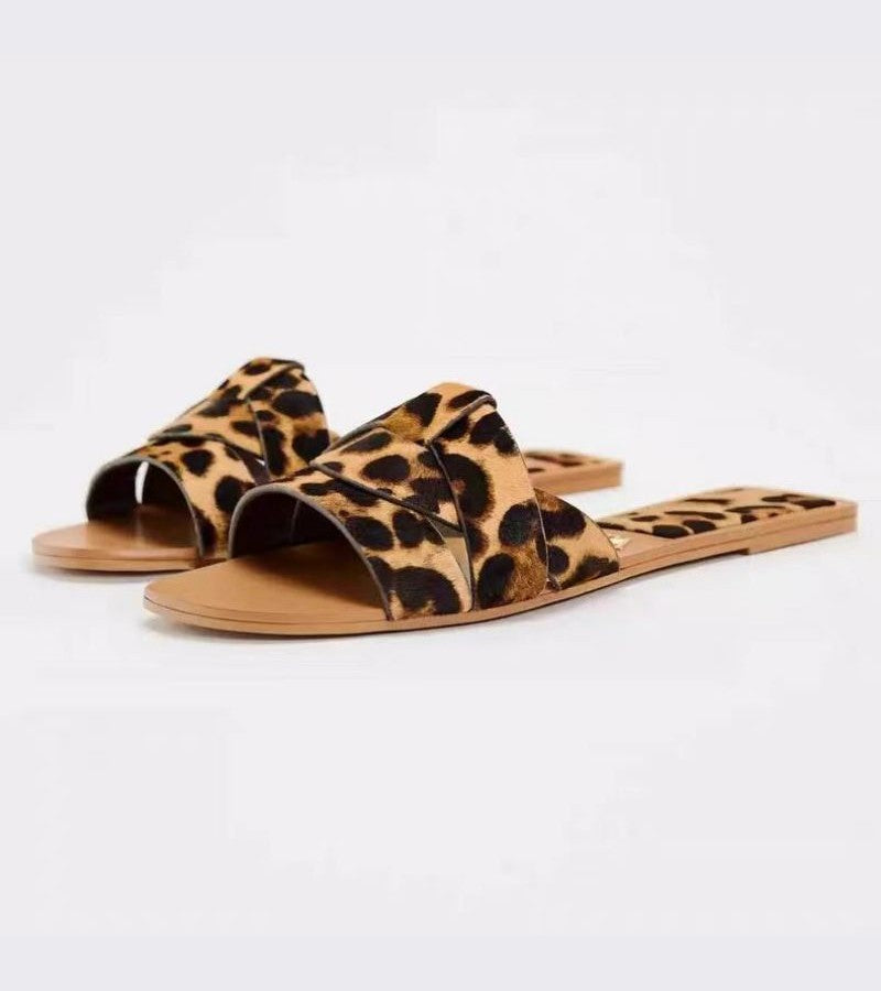 Zaba | Elegantní nízké sandály s pletením