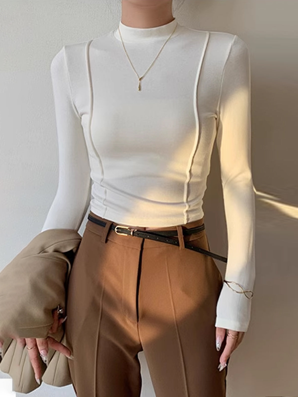 Tričko s lemováním z jednoduchého žerzeje