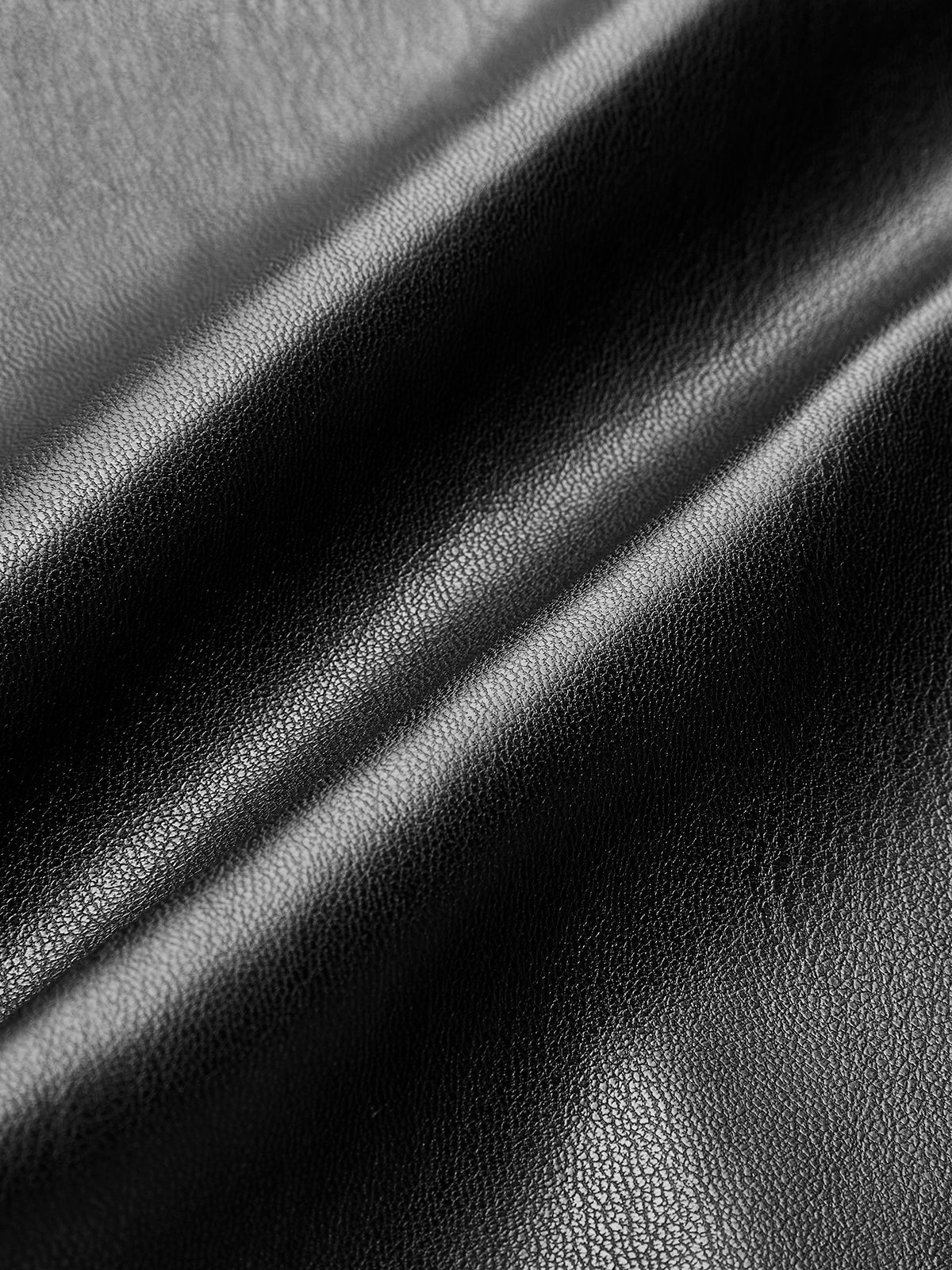 Kalhoty z ekologické kůže s vysokým pasem