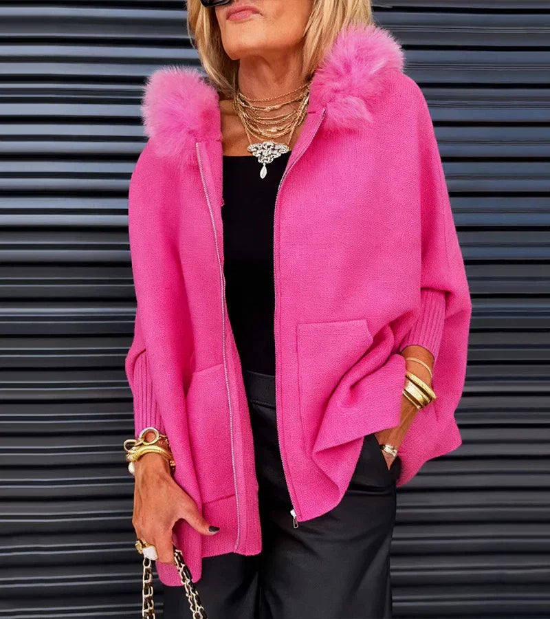 ARABELLE™ | Casual Hoodie Kabát s Kožešinovým Límcem