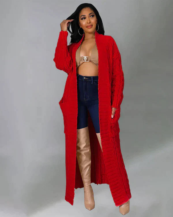 Theodora - Kardigan na každodenní nošení s V-výstřihem