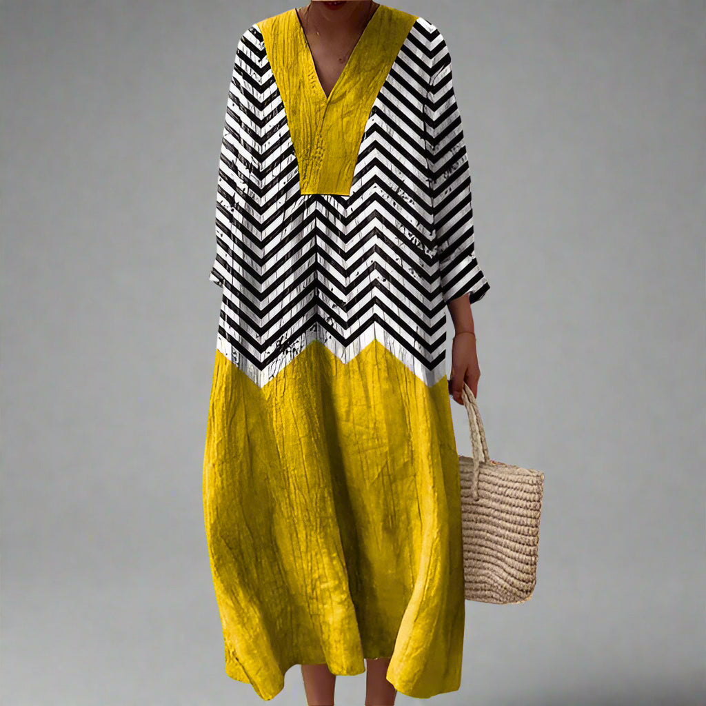 Julia™ | Elegantní šaty s geometrickými vzory