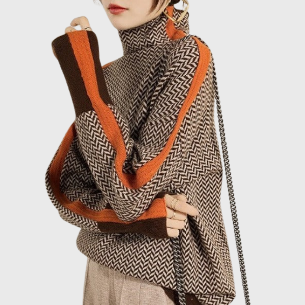 Markéta™ | svetr s vysokým lemem