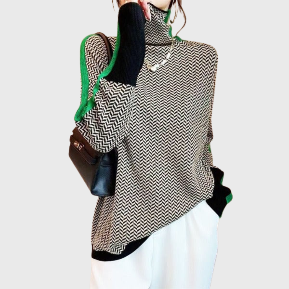 Markéta™ | svetr s vysokým lemem