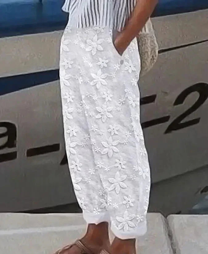 The Noa | Lehká lněná kalhoty bez námahy