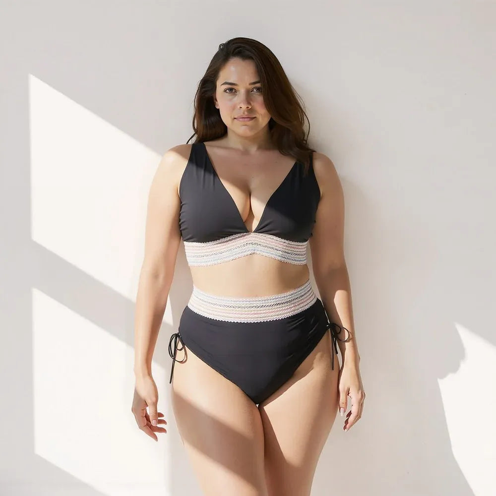 Noa – Bikini s Vysokým Pasem a Tvarujícím Pásem