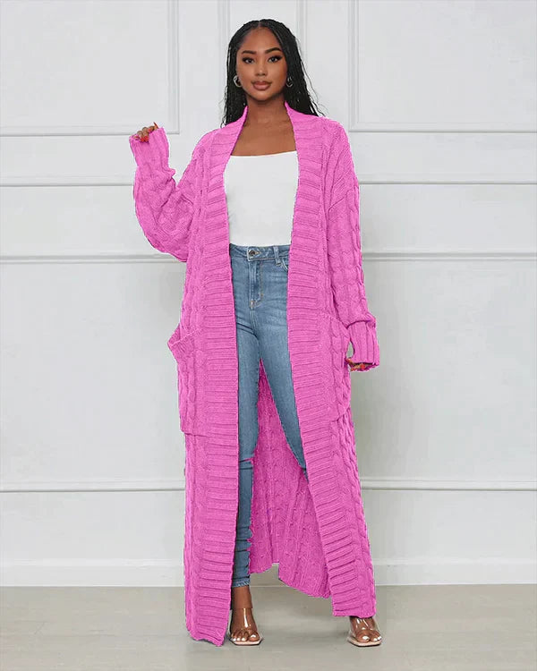 Theodora - Kardigan na každodenní nošení s V-výstřihem