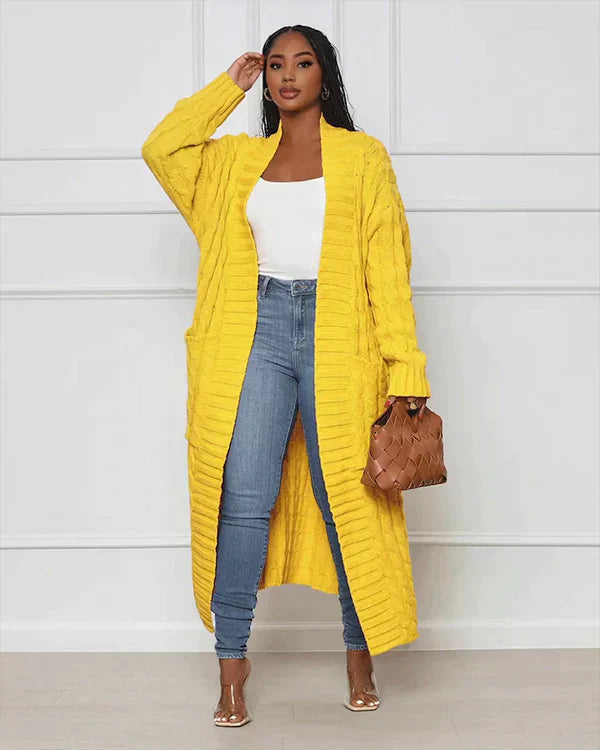 Theodora - Kardigan na každodenní nošení s V-výstřihem