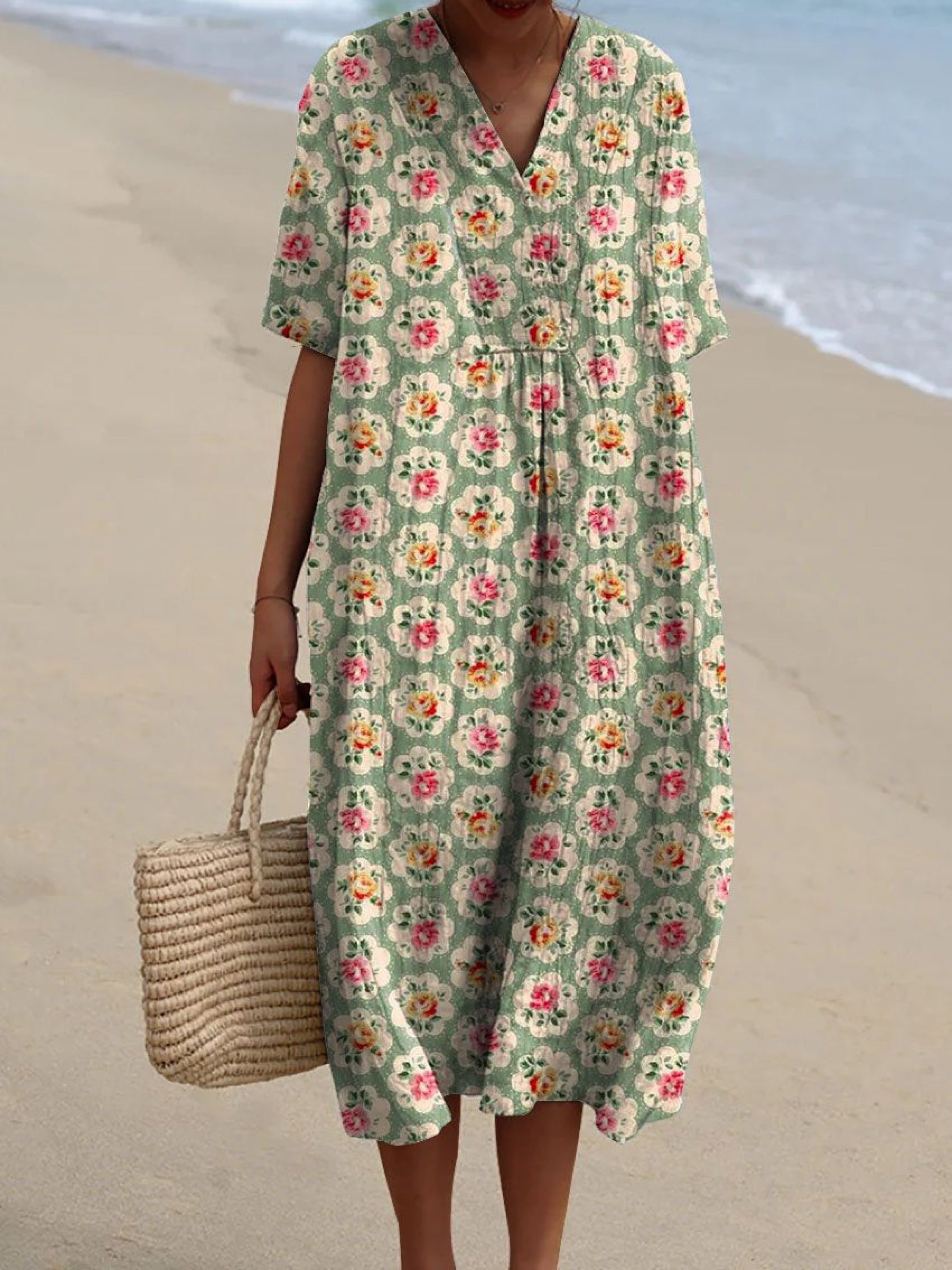 Eliza | Vintage Šaty s Květinami